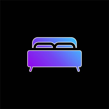 Yatak mavisi gradyan vektör simgesi