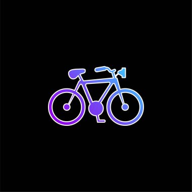 Bisiklet Şekli Mavi Gradyan vektör simgesi