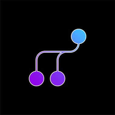 Analitik mavi gradyan vektör simgesi