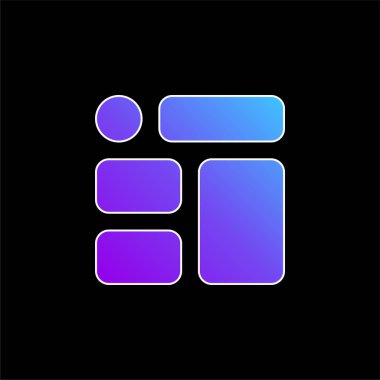 Mavi gradyan vektör simgesini engeller