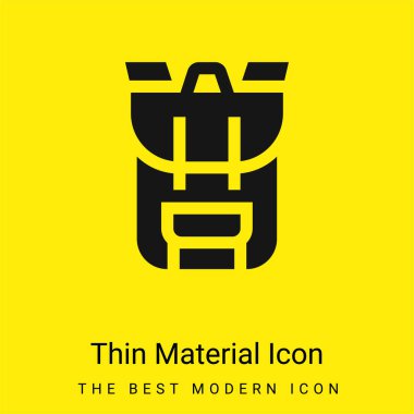 Sırt çantası en az sarı malzeme simgesi