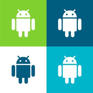 Android Düz Renk en az simge kümesi