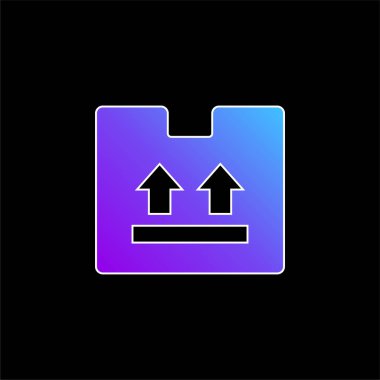 Kutu mavisi gradyan vektör simgesi