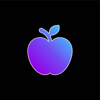 Elma Mavisi gradyan vektör simgesi