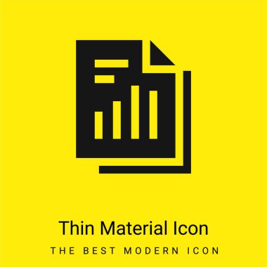 Çubuk Grafiği Asgari Parlak Sarı malzeme simgesi