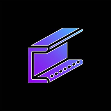 Mavi gradyan vektör simgesini ışınla