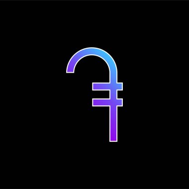 Armanian Dram mavi gradyan vektör simgesi