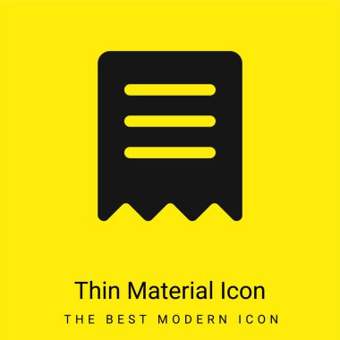 Yer imi en az parlak sarı madde simgesi