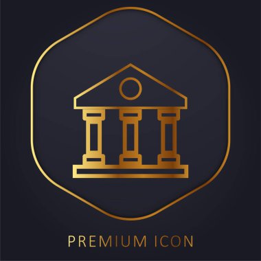 Banka altın hat premium logosu veya simgesi