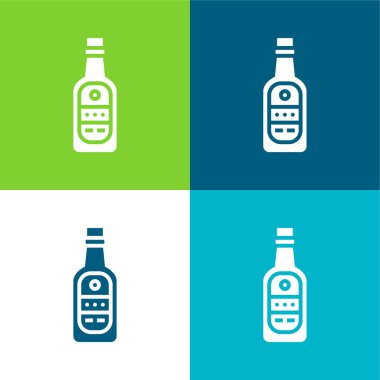 Bira Düz 4 renk en küçük simge kümesi