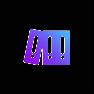 Mavi gradyan vektör simgesini arşivler