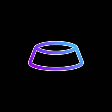 Bowl mavi gradyan vektör simgesi