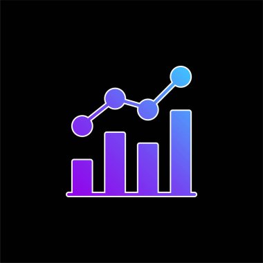 Analitik mavi gradyan vektör simgesi