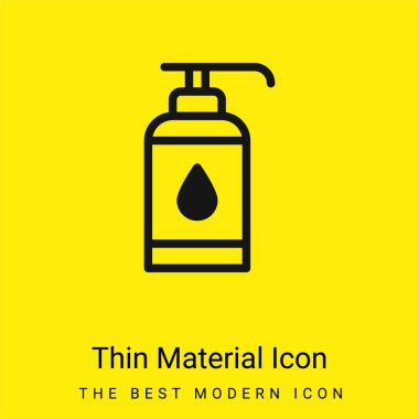 Antiseptic minimal bright yellow material icon clipart