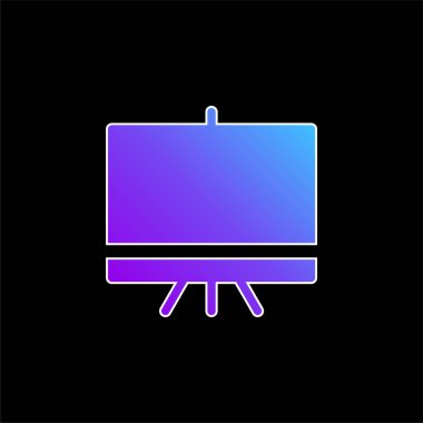 Tahta mavi gradyan vektör simgesi