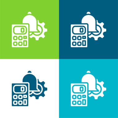 Düz Düz Renk simgesi setini denetle