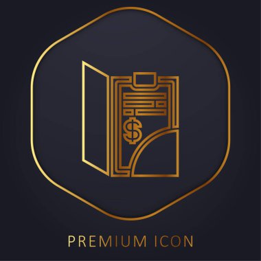 Bill Golden Line premium logosu veya simgesi