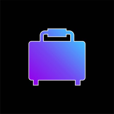 Bagaj Silueti mavi gradyan vektör simgesi