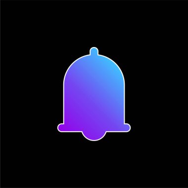 Alarm mavi gradyan vektör simgesi