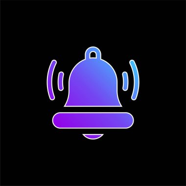 Çan mavisi gradyan vektör simgesi