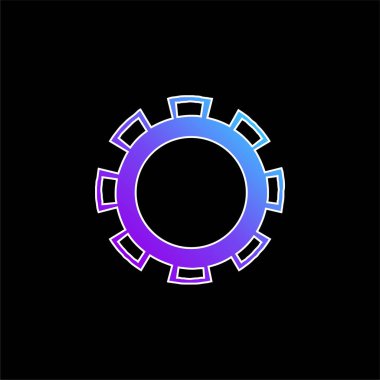 Ödül Tekerleği mavi eğimli vektör simgesi