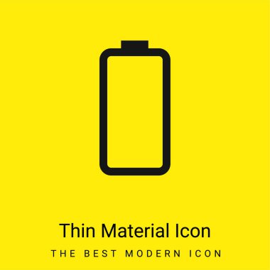 Pil Durumu Asgari Parlak sarı malzeme simgesi