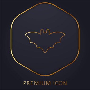 Bat gold line premium logo ya da simge