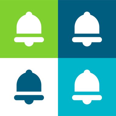 Bell Düz 4 renk simgesi seti