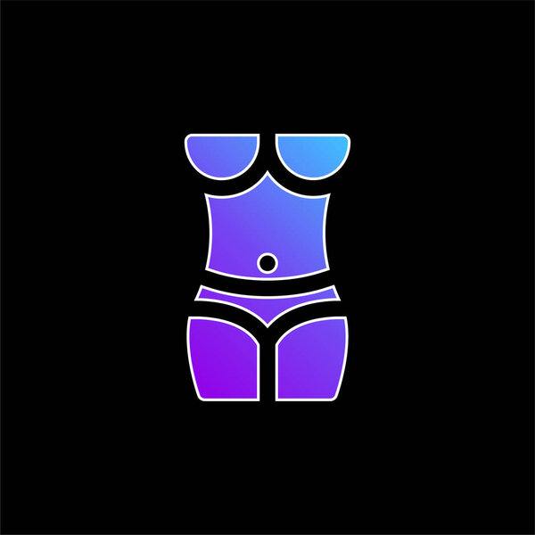 Body blue gradient vector icon