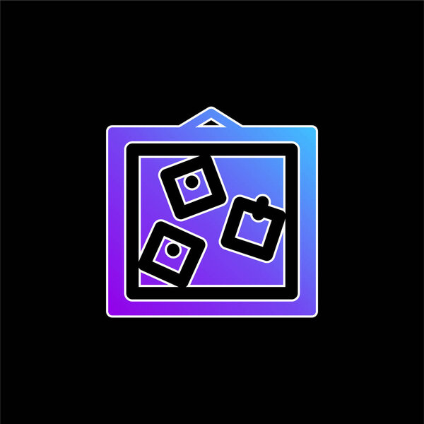 Board blue gradient vector icon