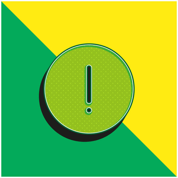 Advise Green and yellow modern 3d vector icon logo