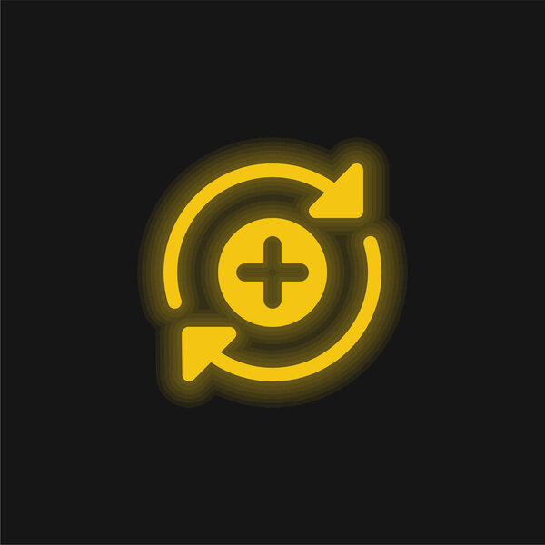 Добавить жёлтый светящийся значок