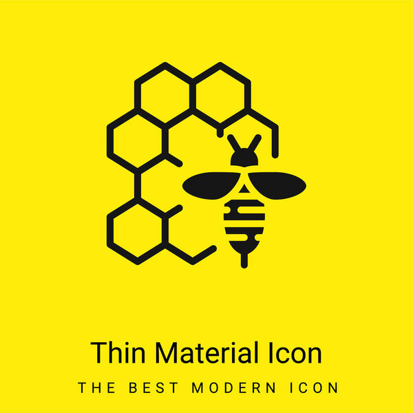 Apitherapy minimal bright yellow material icon
