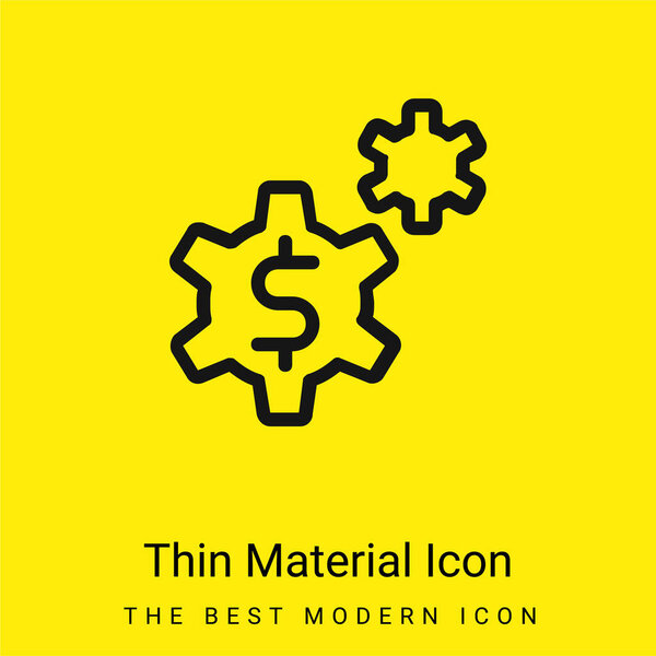 Application minimal bright yellow material icon