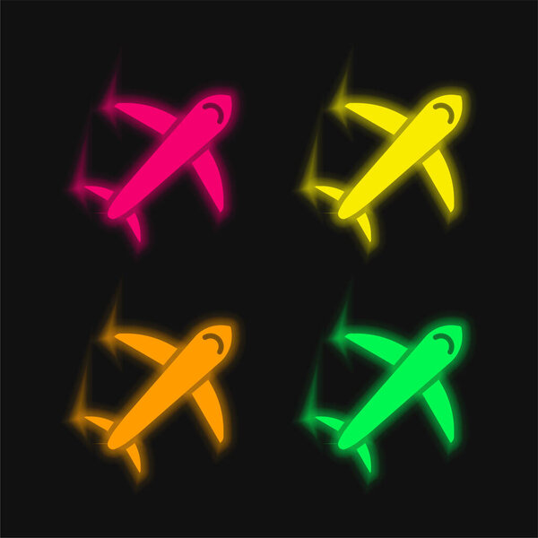 Иконка светящегося неонового вектора