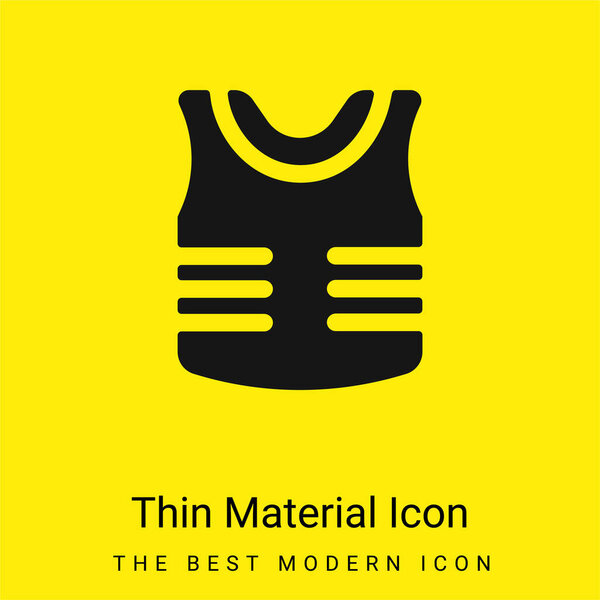 Armor minimal bright yellow material icon