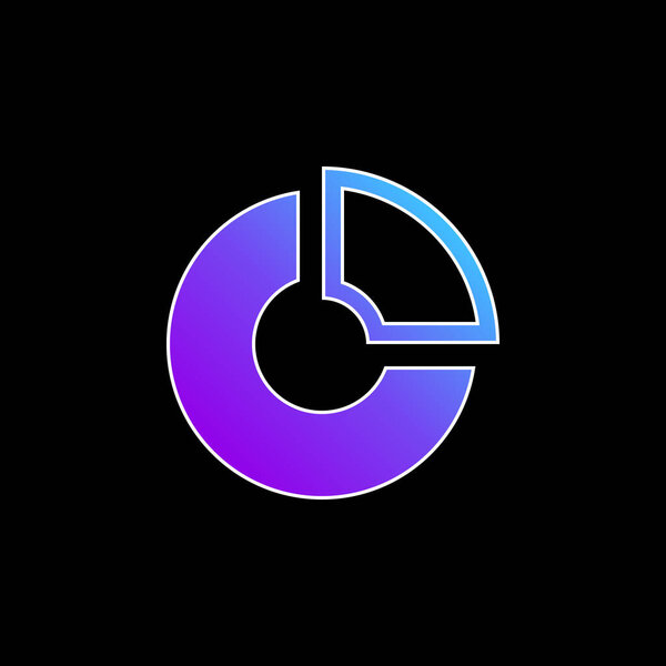 Значок синего градиента