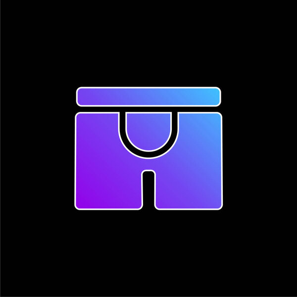 Boxers blue gradient vector icon