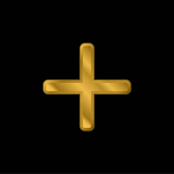 Добавить позолоченный металлический значок или вектор логотипа