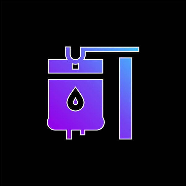 Значок синего градиента крови