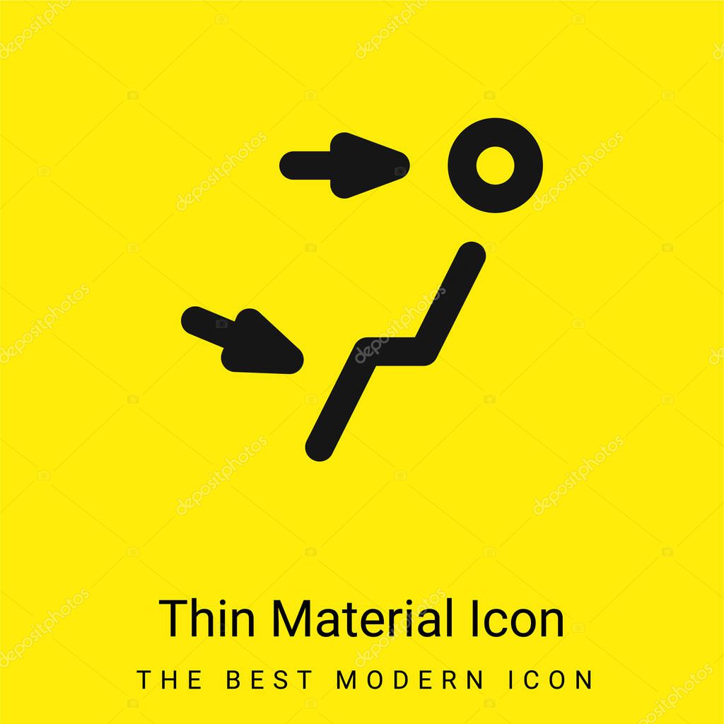 Air Outlet minimal bright yellow material icon