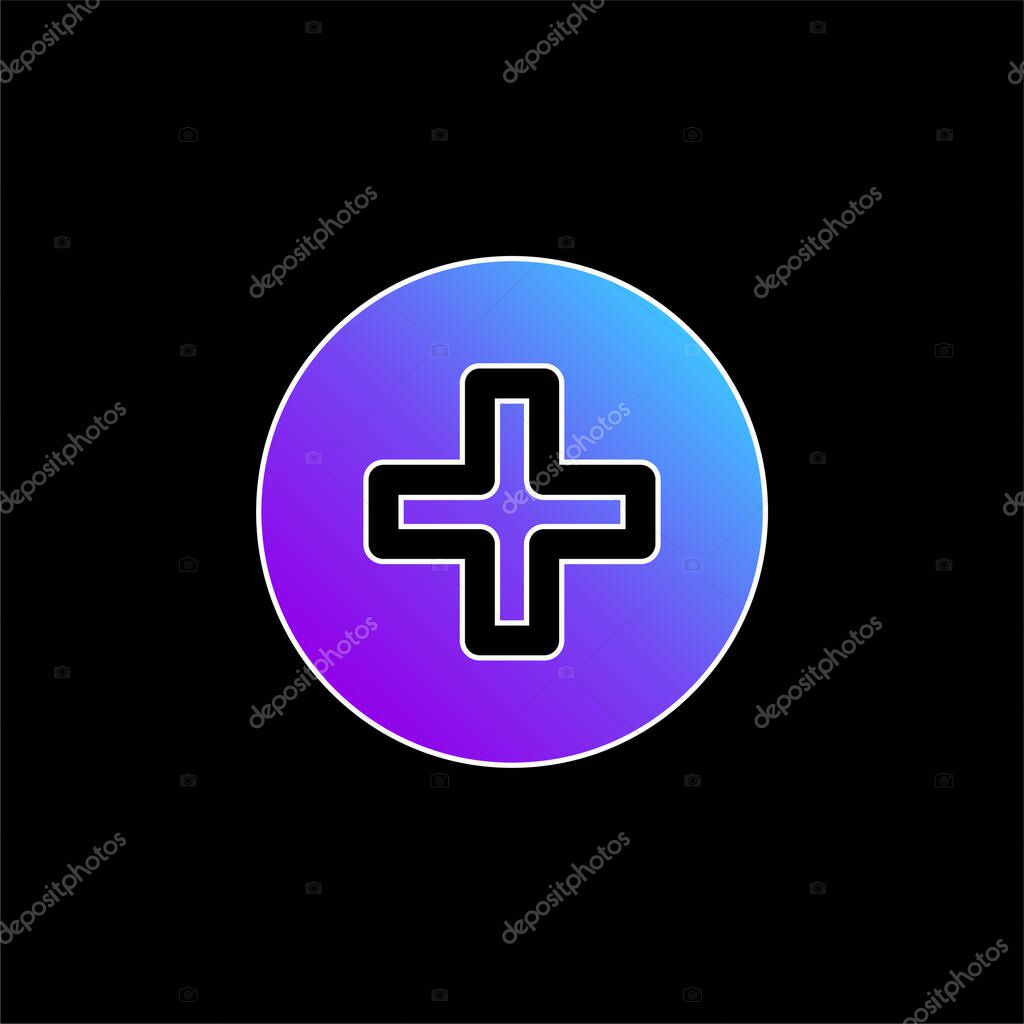 Add blue gradient vector icon