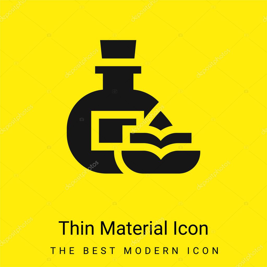 Aromatherapy minimal bright yellow material icon