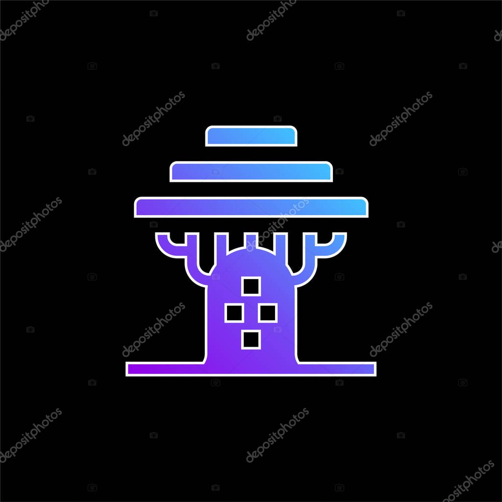 Baobab blue gradient vector icon