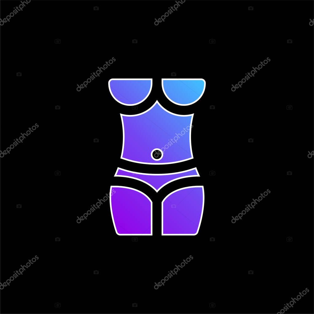 Body blue gradient vector icon