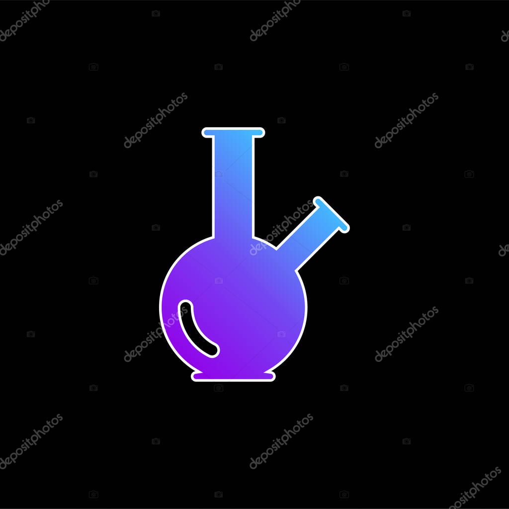 Bong blue gradient vector icon