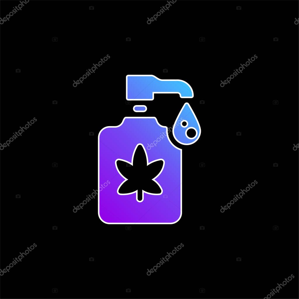 Body Lotion blue gradient vector icon