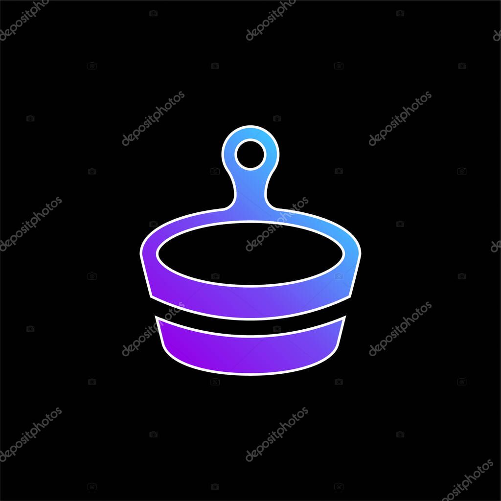 Bath blue gradient vector icon