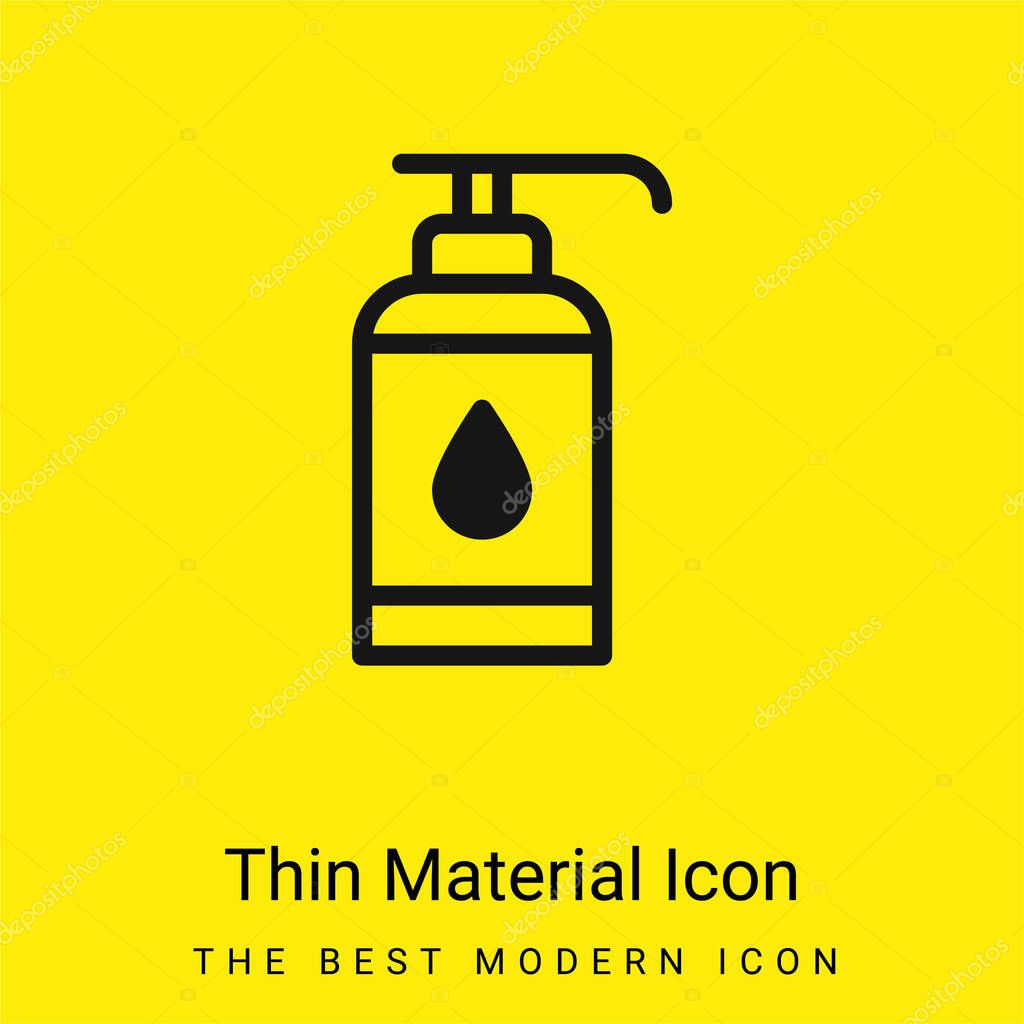 Antiseptic minimal bright yellow material icon