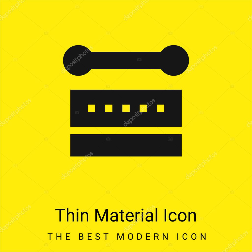 Bodhr n minimal bright yellow material icon
